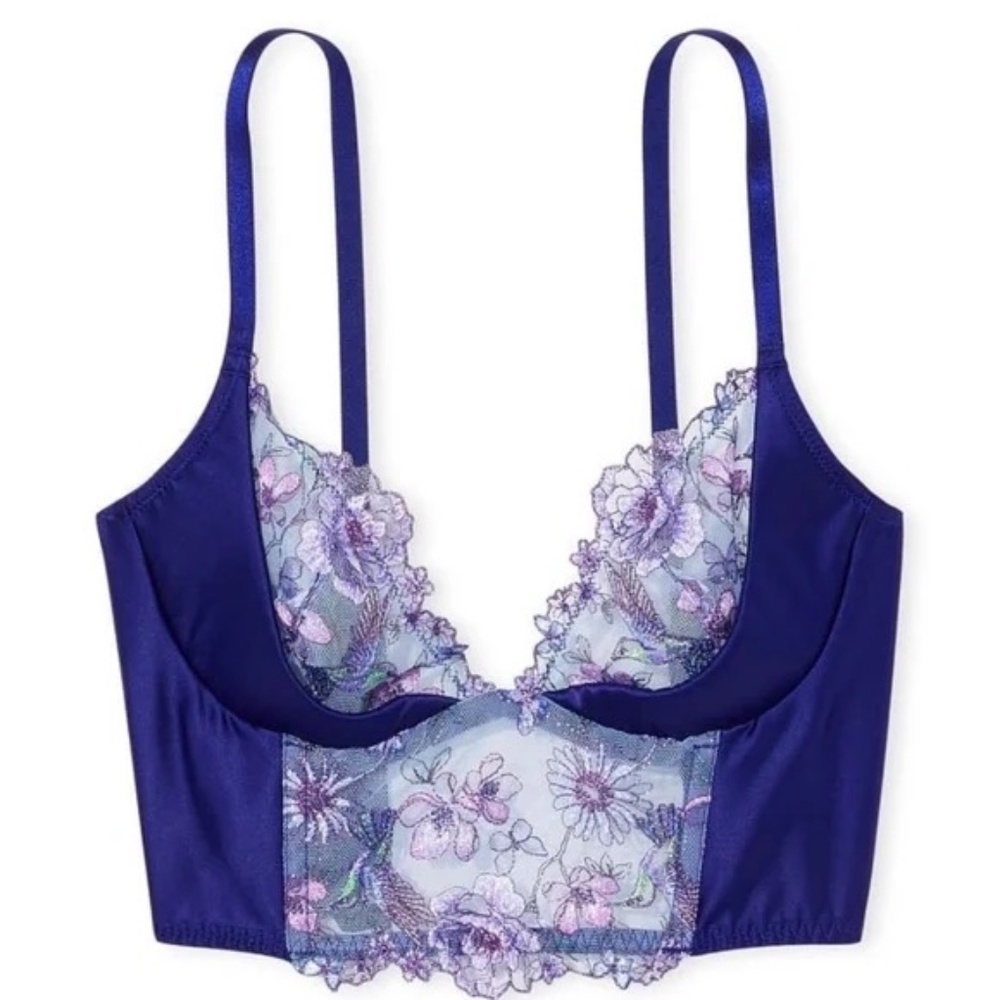 New! Victoria's Secret Very Sexy Hummingbird Embroidery Corset 45809